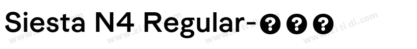 Siesta N4 Regular字体转换